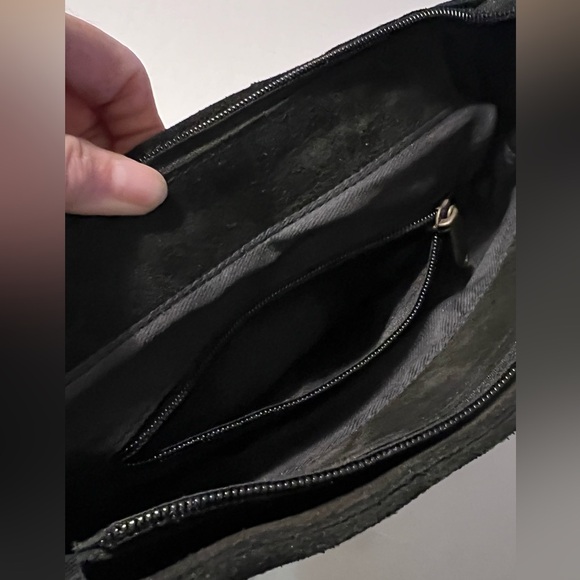 Genuine Suede Leather Crossbody Bag: - Picture 4 of 4